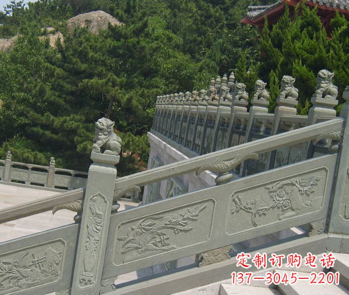 内蒙古园林仿古石栏板景观石雕 (4)