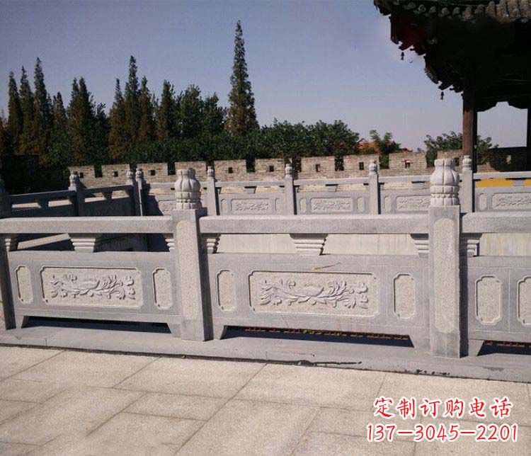 内蒙古园林仿古石栏板景观石雕 (2)