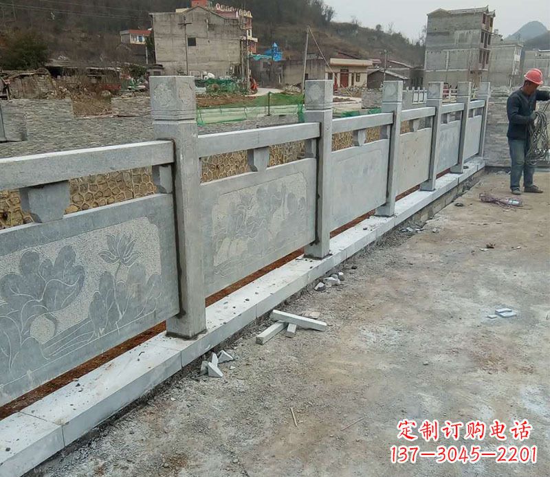内蒙古园林仿古石栏板景观石雕 (5)