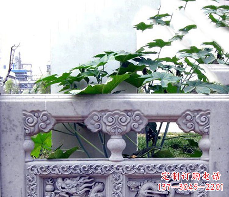 内蒙古园林仿古石栏板景观石雕 (6)