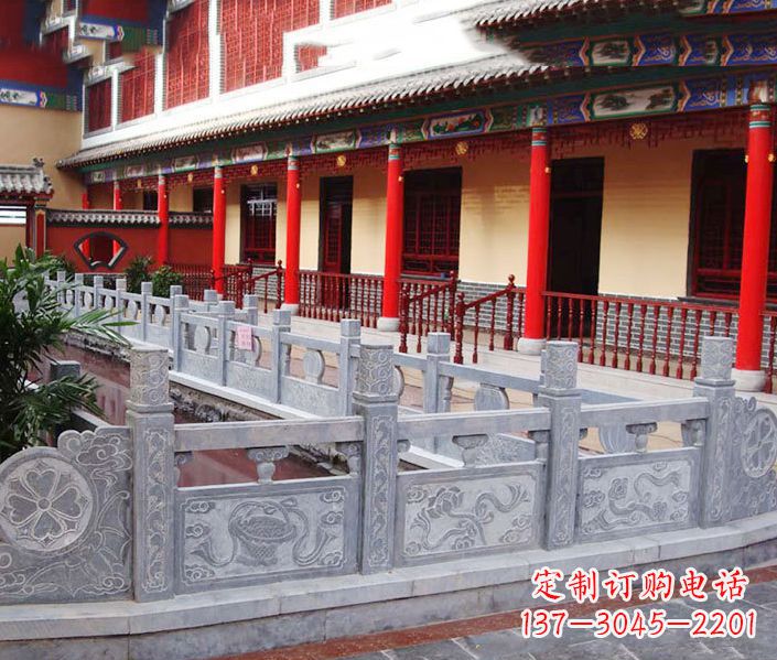 内蒙古园林仿古石栏板景观石雕 (12)