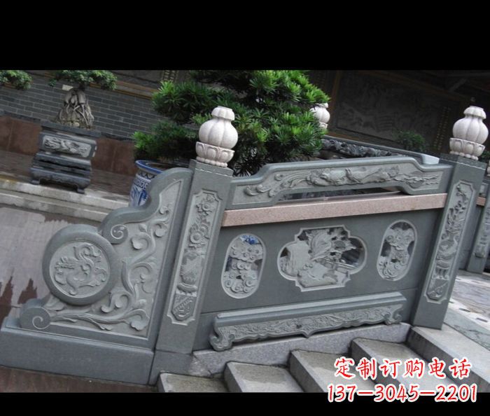 内蒙古园林景观大理石栏板雕塑 (6)