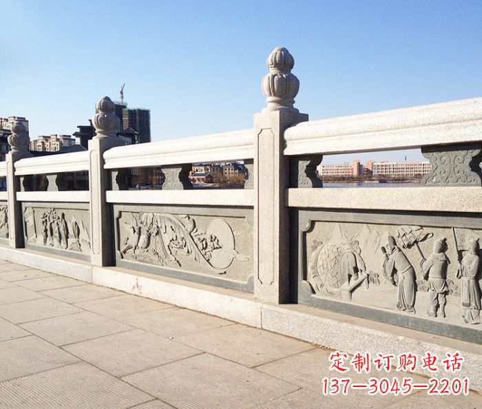内蒙古园林景观大理石栏板石雕 (8)
