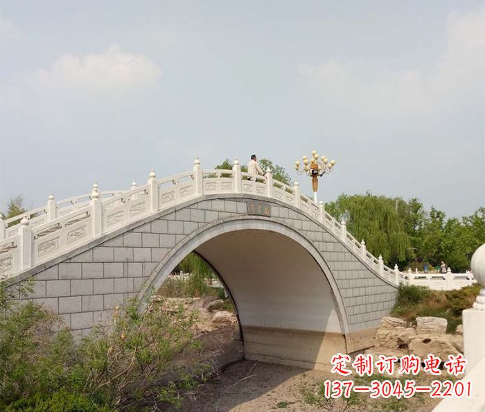 内蒙古园林景观大理石桥栏板石雕 (6)