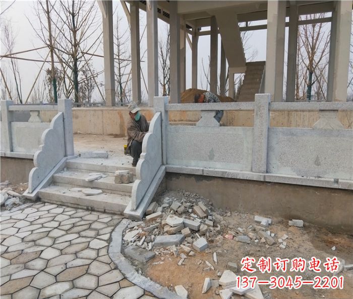 内蒙古园林景观大理石桥栏板石雕_2 (2)