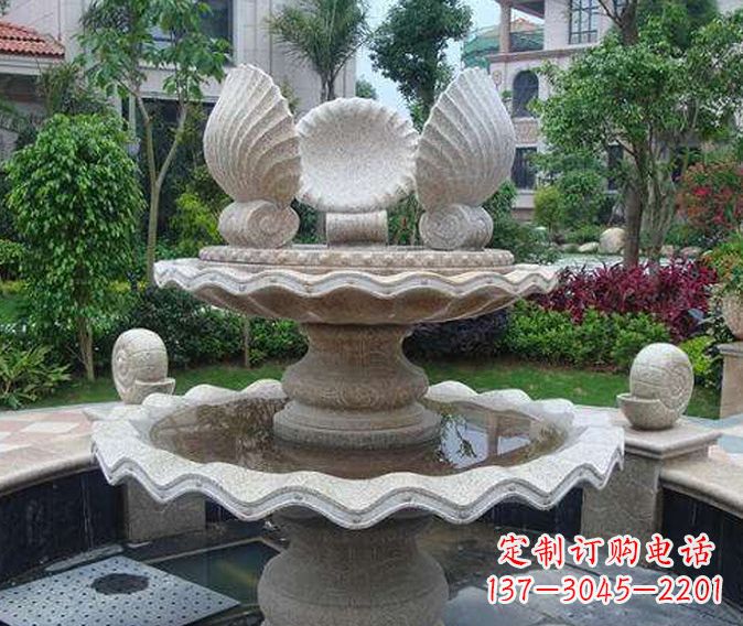 内蒙古园林景观多层喷泉石雕