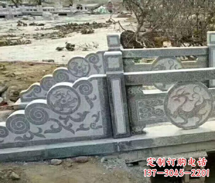 内蒙古园林景观仿古石雕栏板 (10)
