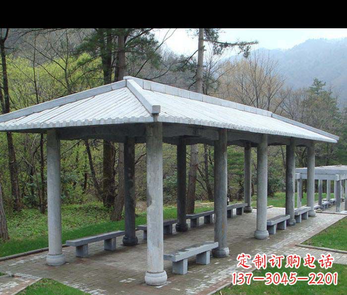 内蒙古园林景观仿古石雕长廊