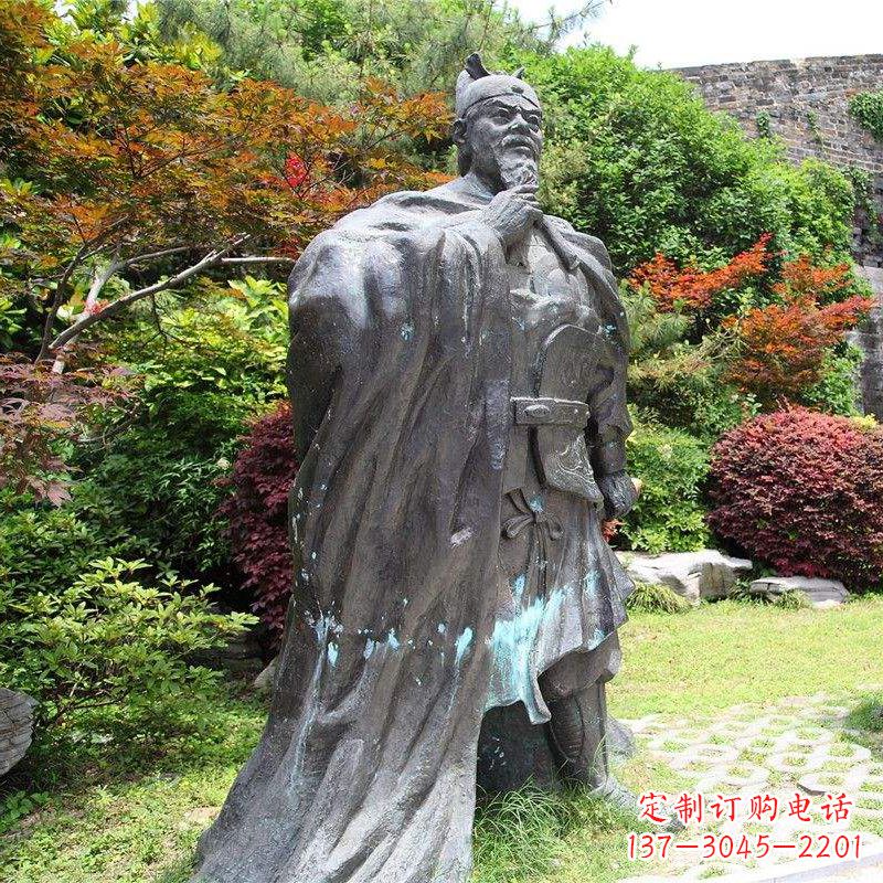 内蒙古园林历史人物明太祖朱元璋雕塑