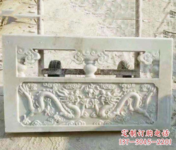 内蒙古园林石浮雕栏板景观石雕