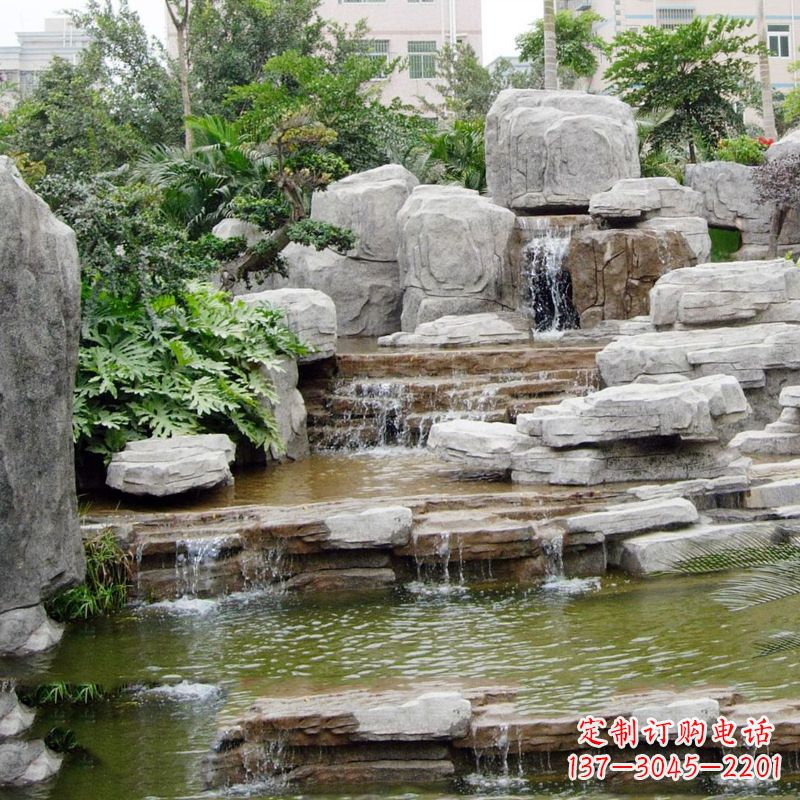 内蒙古园林石头假山流水
