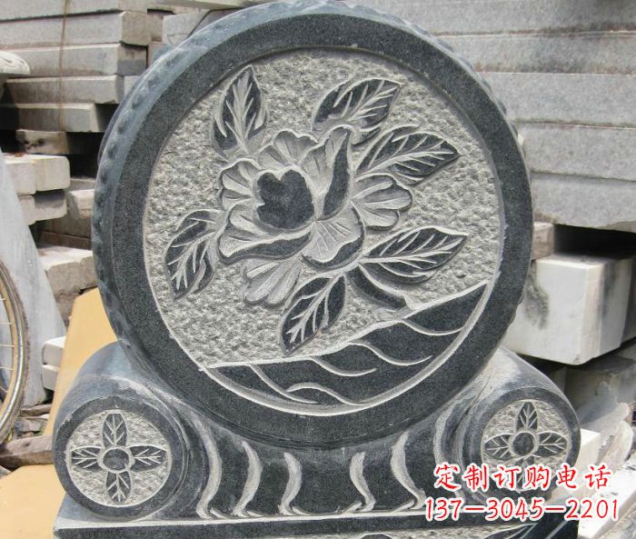内蒙古招财抱鼓石仿古石门墩