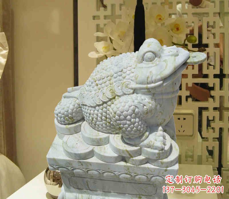 内蒙古招财神兽金蟾石雕