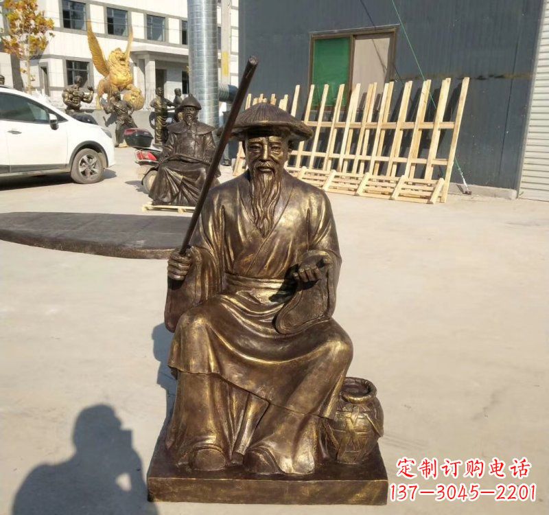 内蒙古铸铜姜太公钓鱼