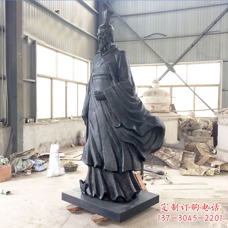 内蒙古铸铜屈原雕塑
