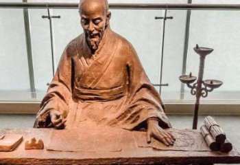 内蒙古祖冲之圆周率情景小品雕塑-中国古代数学家著名历史人物